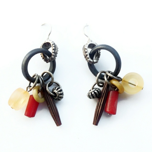 Vintage Jewelry - Vintage Unique Artisan Earrings